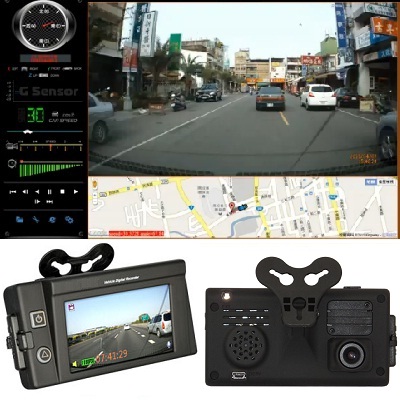HD 1080P Auto Camera DVR LCD GPS